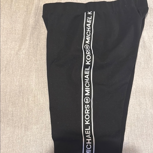 Michael Kors Black Sweatpants with Sporty Design - Picture 1 of 3
